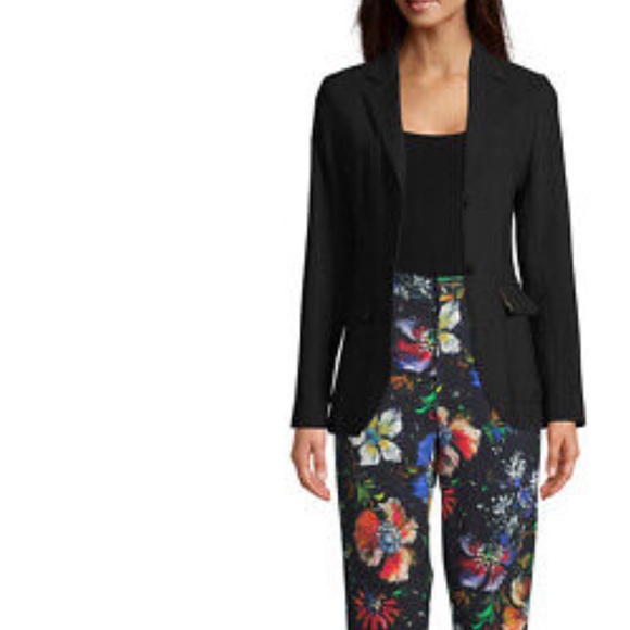 Robert Graham Kelly Two-Button Black Blazer Size 6 - Picture 4 of 4